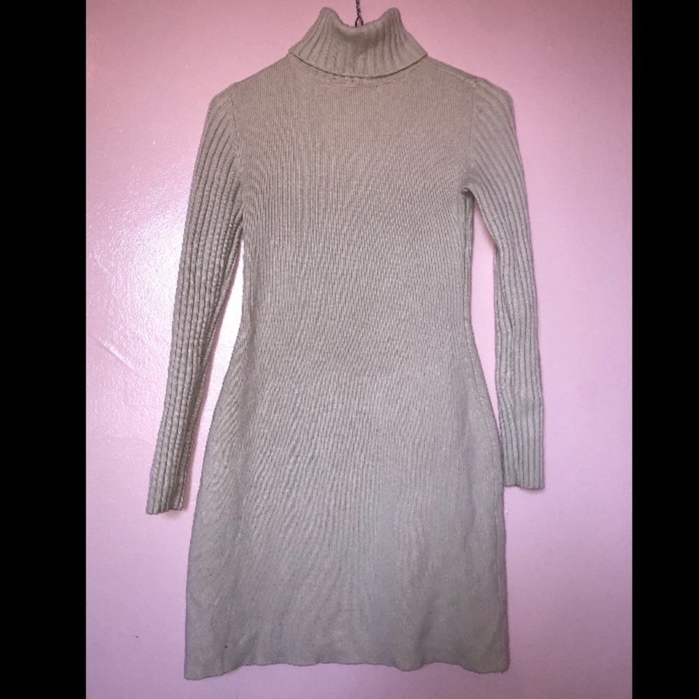 Cream bodycon dress